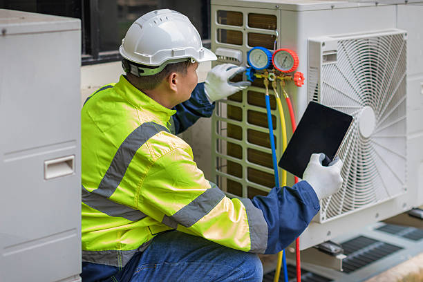 Professional Hvac technician working in Foreston, MN